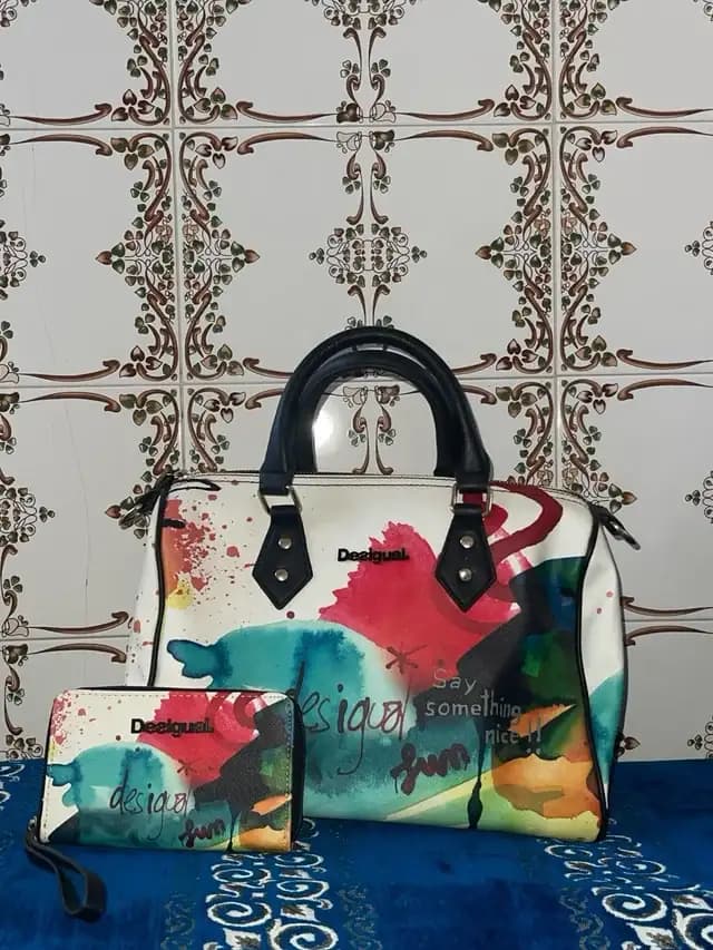 Conjunto Bolso y Cartera. Desigual Multicolor. in Fes, MOROCCO | Azifo